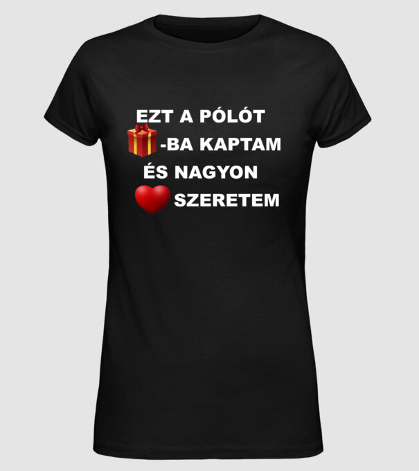  minta fekete pólón