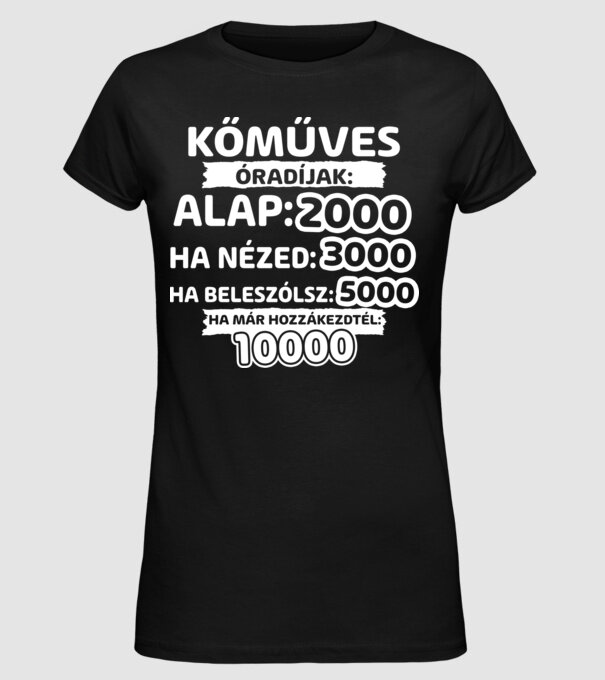  minta fekete pólón