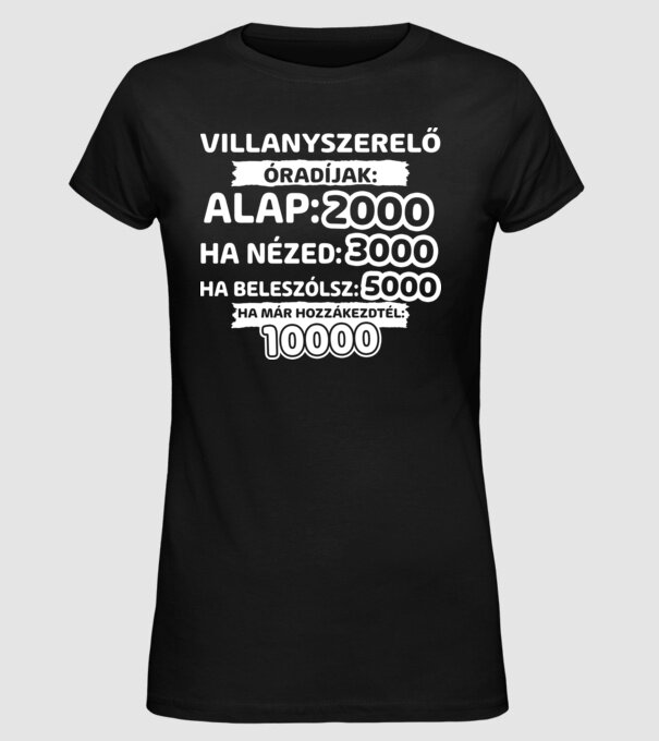  minta fekete pólón