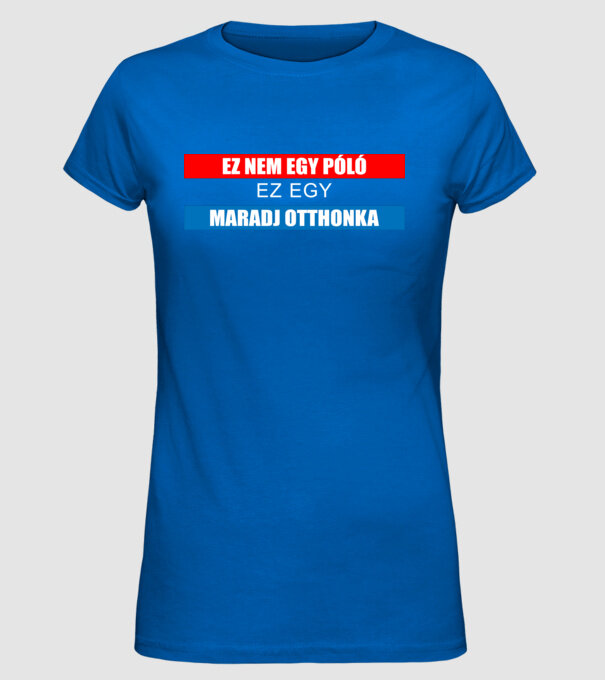  minta királykék pólón