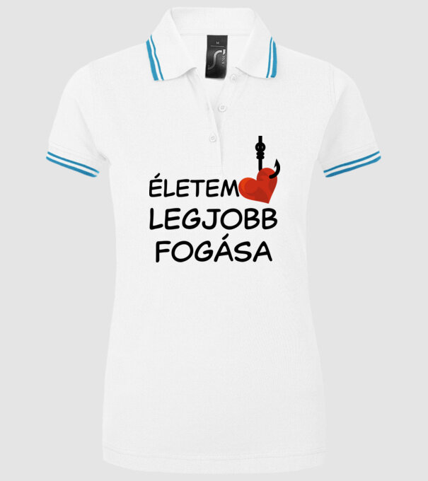  minta fehér pólón