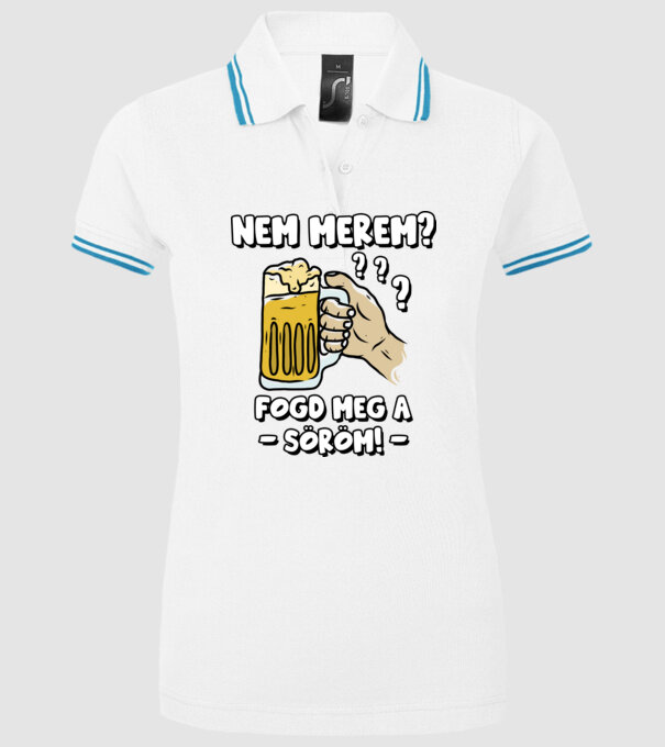  minta fehér pólón