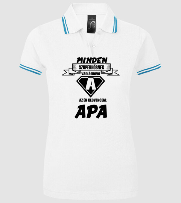  minta fehér pólón