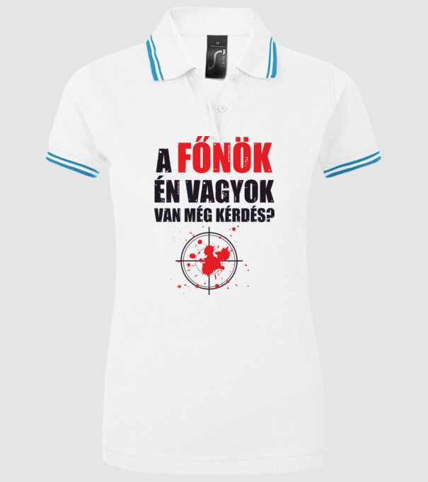  minta fehér pólón