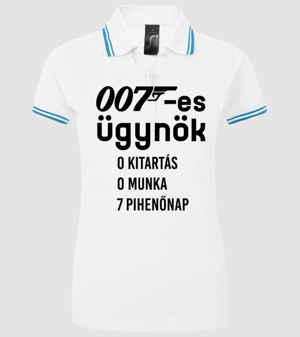  minta fehér pólón
