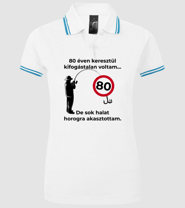  minta fehér pólón