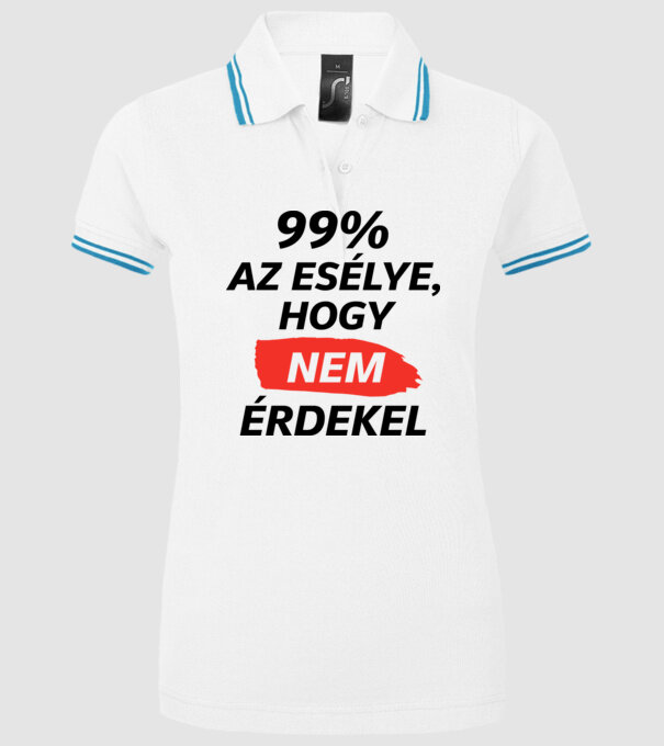  minta fehér pólón
