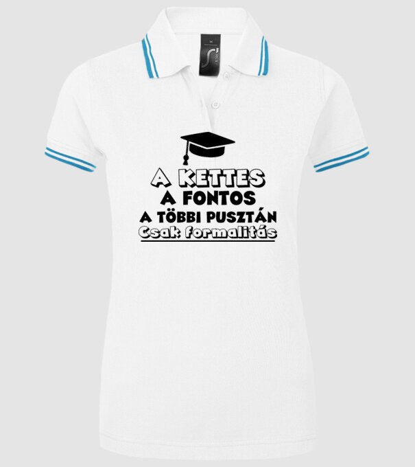  minta fehér pólón