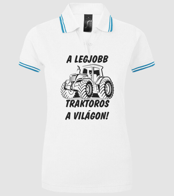  minta fehér pólón