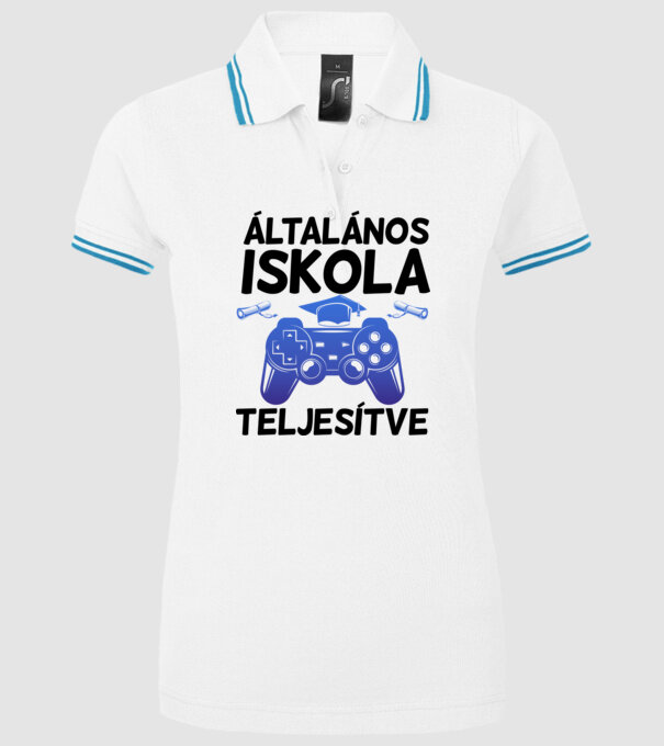  minta fehér pólón