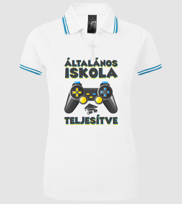  minta fehér pólón