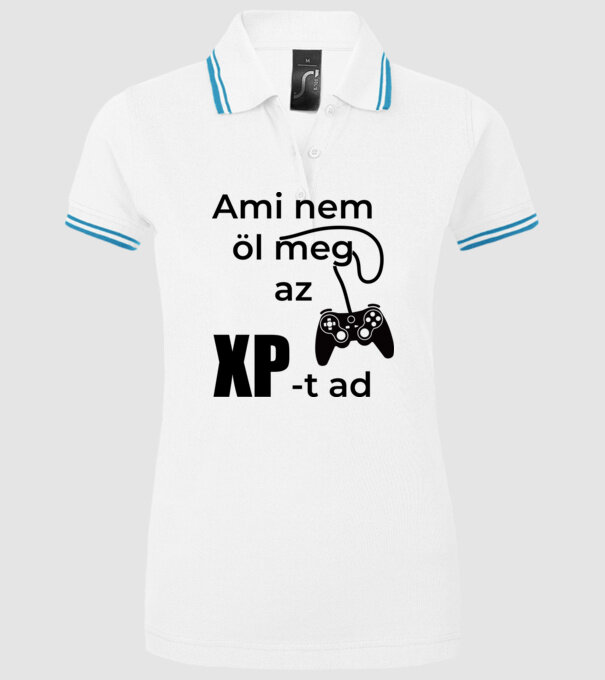  minta fehér pólón