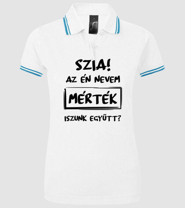  minta fehér pólón