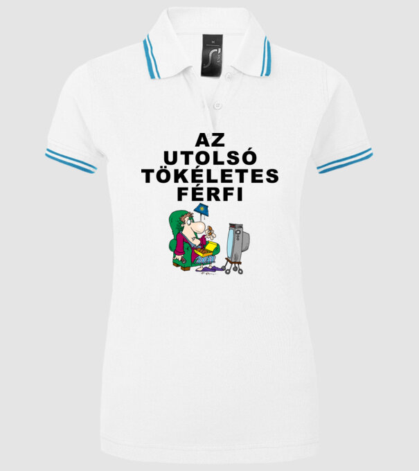  minta fehér pólón