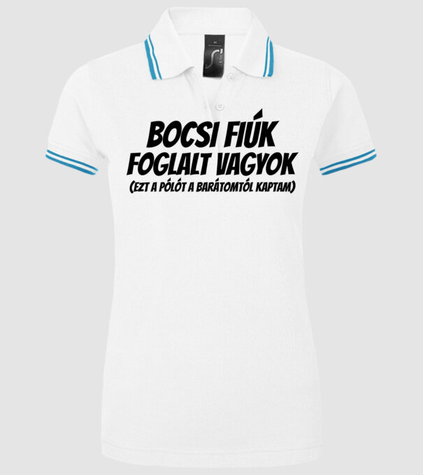  minta fehér pólón