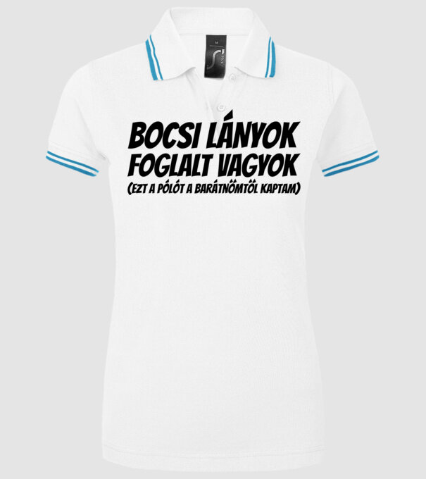  minta fehér pólón