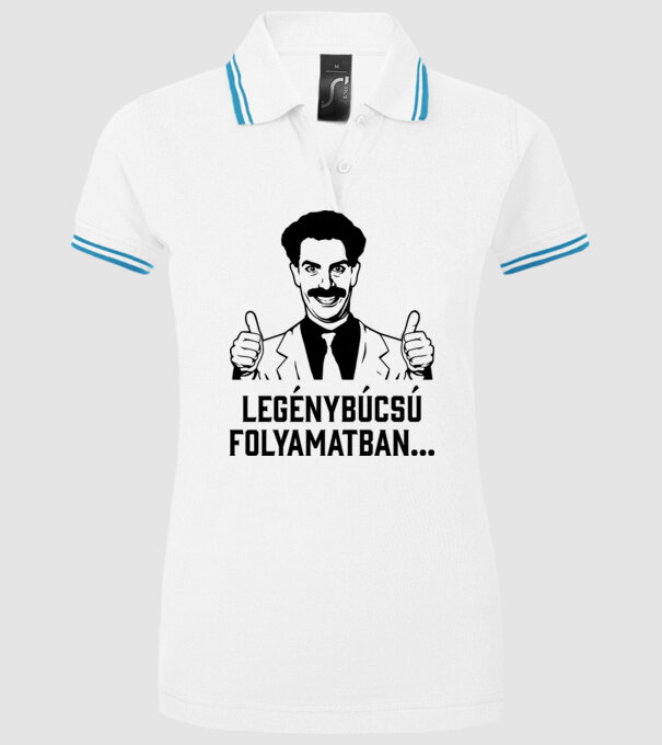  minta fehér pólón