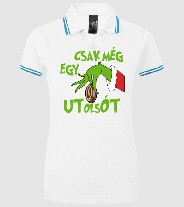  minta fehér pólón