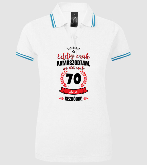  minta fehér pólón
