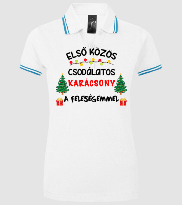  minta fehér pólón