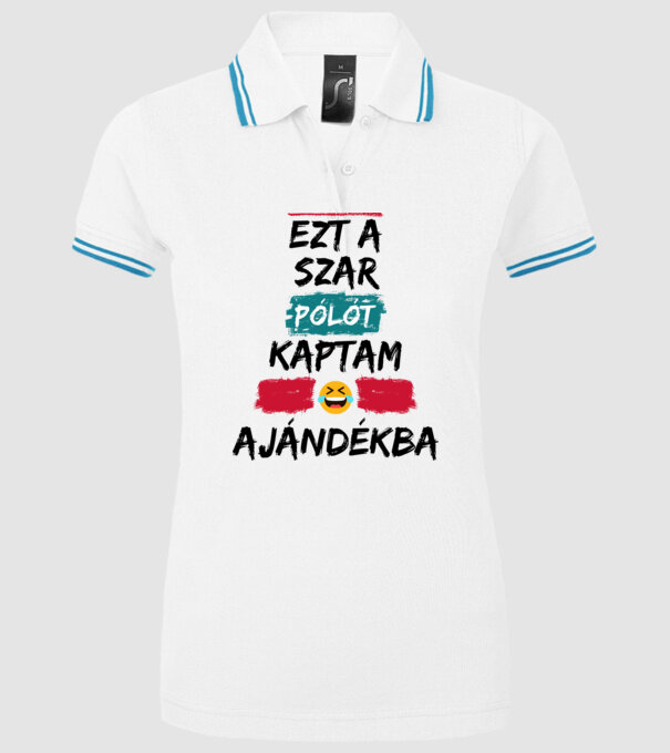  minta fehér pólón