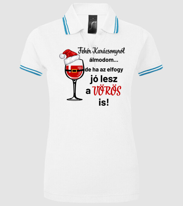  minta fehér pólón