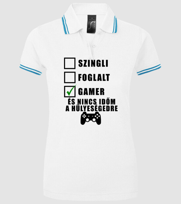  minta fehér pólón