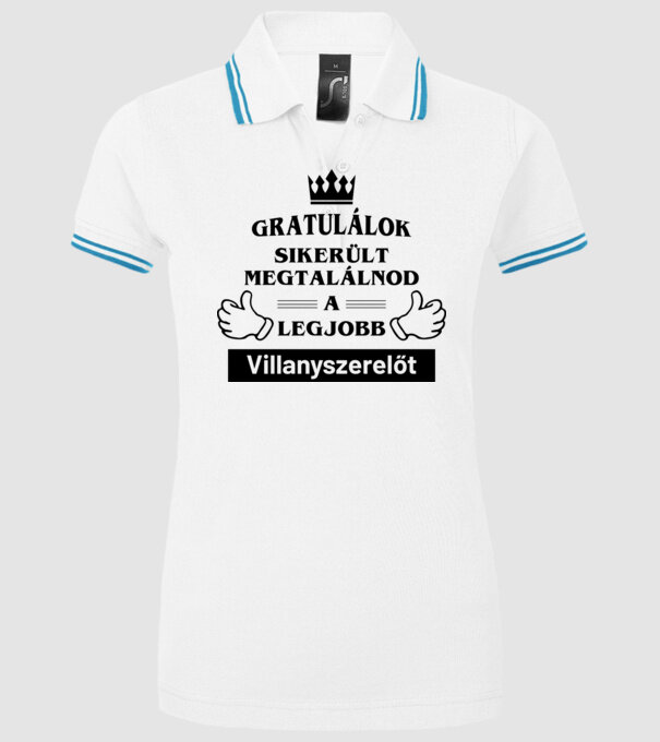  minta fehér pólón
