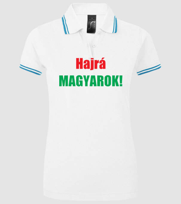  minta fehér pólón