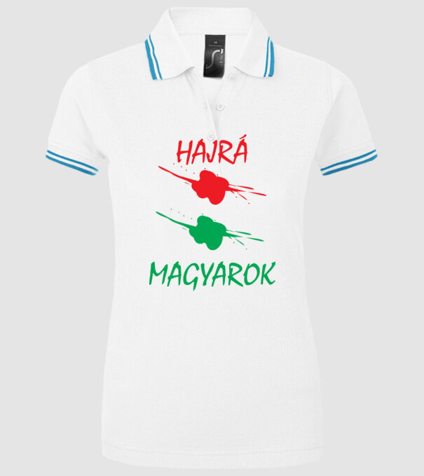  minta fehér pólón