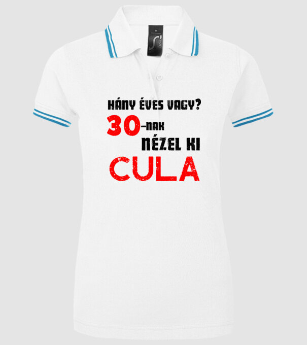  minta fehér pólón
