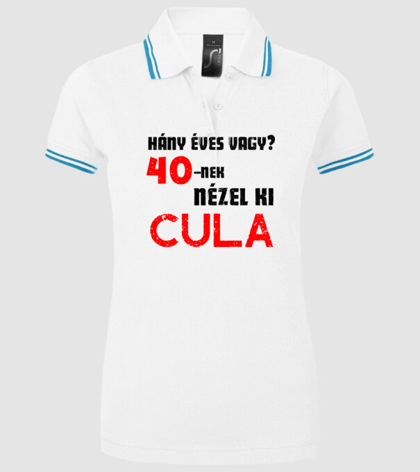 minta fehér pólón