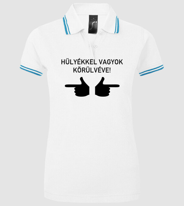  minta fehér pólón