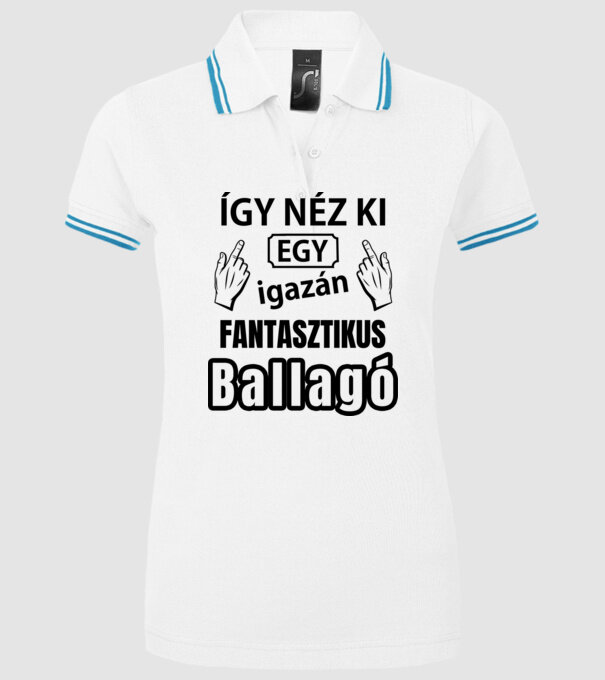  minta fehér pólón