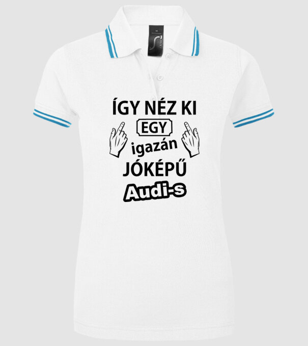  minta fehér pólón