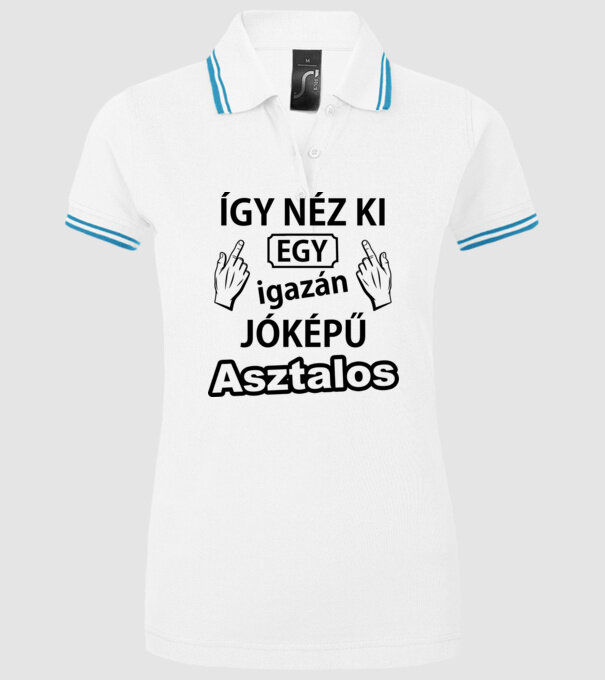  minta fehér pólón