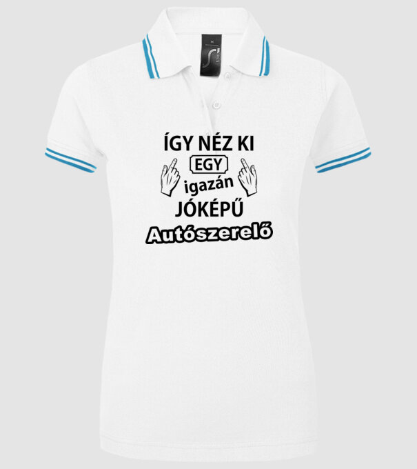  minta fehér pólón