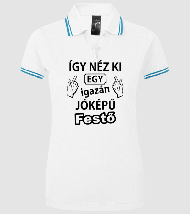  minta fehér pólón