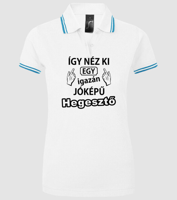 minta fehér pólón