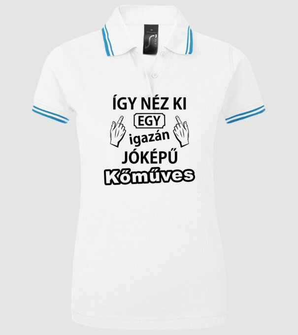  minta fehér pólón