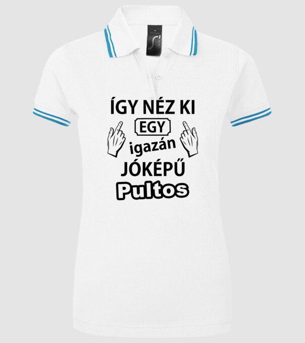  minta fehér pólón