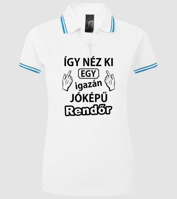  minta fehér pólón