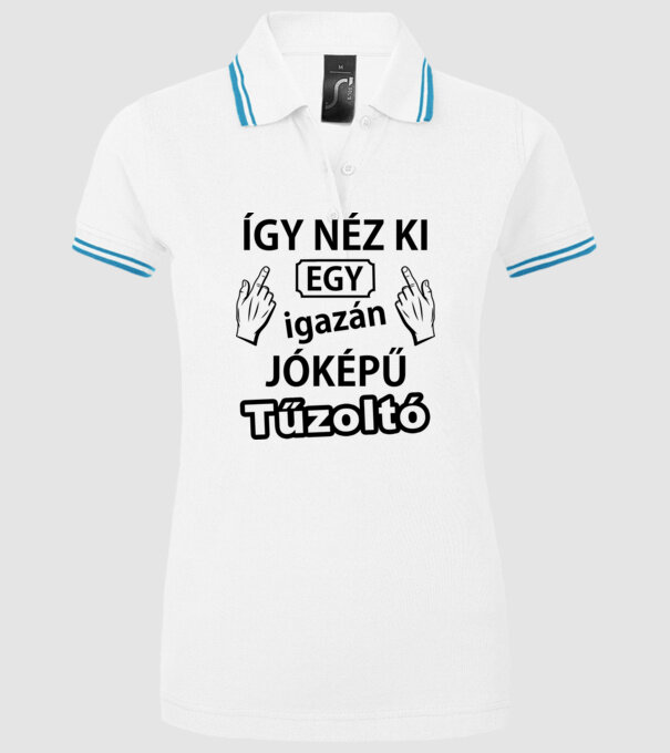  minta fehér pólón