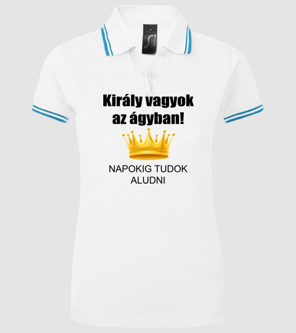  minta fehér pólón