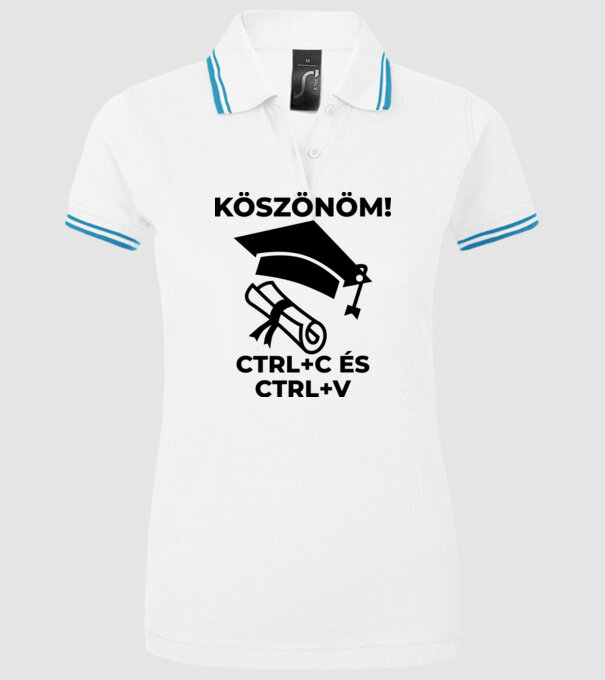  minta fehér pólón