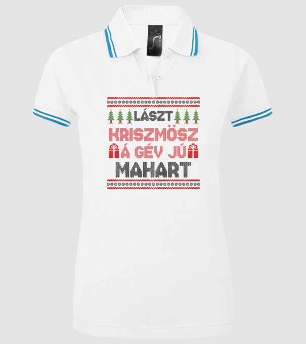  minta fehér pólón