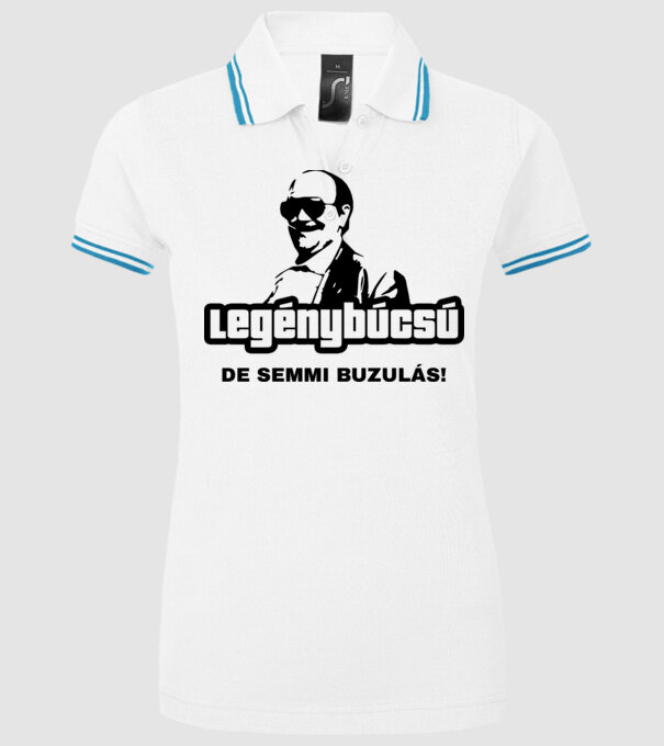  minta fehér pólón