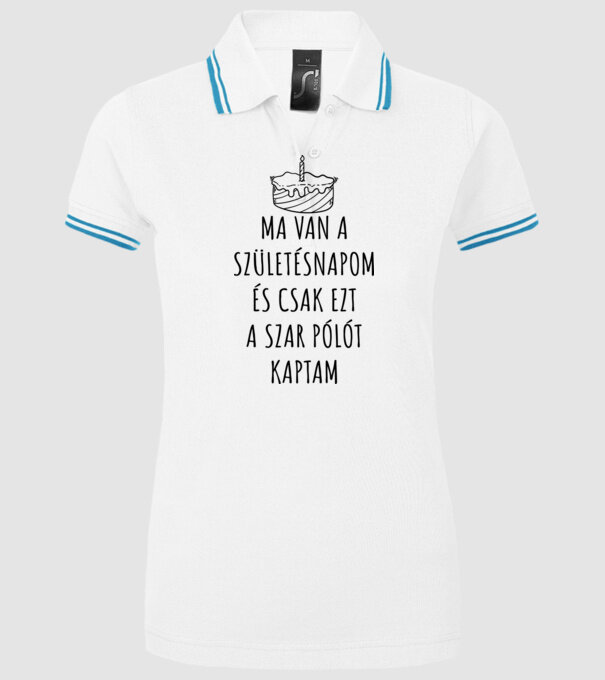  minta fehér pólón