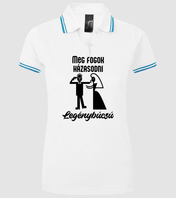  minta fehér pólón
