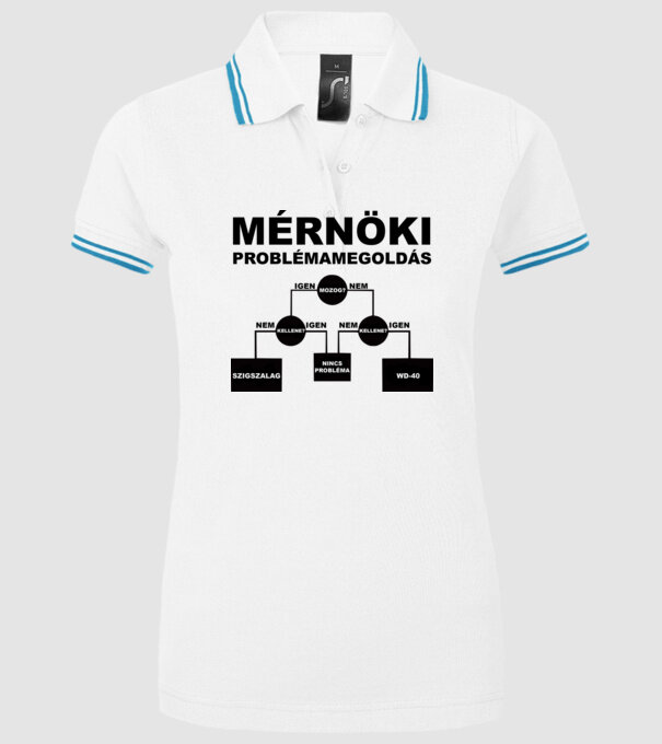  minta fehér pólón